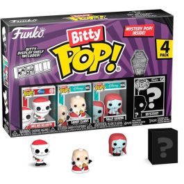 FUNKO Bitty POP Disney Pesadilla Antes de Navidad - Blister 4 figuras, incluye Santa Jack y figura misteriosa