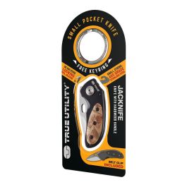 True Navaja Jacknife TU576K Pequeña Robusta y Resistente Acero Inoxidable de Bolsillo Plegable