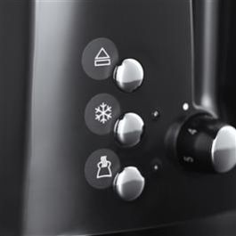 Russell Hobbs 22601-56 Tostador Textures Plus, Negro Mate/Alto Brillo, Ranuras Extra Largas, Función Pan Congelado, Ajuste de Tueste Russell Hobbs 22601-56 Tostador Textures Plus, Negro Mate/Alto Brillo, Ranuras Extra Largas, Función Pan Congelado, Ajuste de Tueste