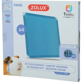 Zolux ZOL1706303940155 Kit de ampliación para Recinto Modular Neo Park Conejillo de Indias con 4 Paneles Sólidos