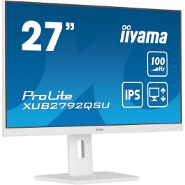 iiyama XUB2792QSU-W6 Monitor ProLite 27" WQHD IPS 100Hz 0.4ms HDMI DP USB Pivot Blanco Precio: 240.94999951. SKU: B154T3CR63