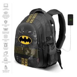 Karactermania Mochila Batman Run. Plus FAN Caped Negro 44x34x21cm Ripstop Compartimentos USB