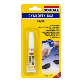 Soudal Adhesivo Cianocrilato Instantáneo de Uso Universal 3 g - Pegado Inmediato para Plástico, Cerámica, Vidrio, Cuero
