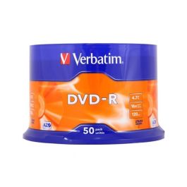 Verbatim Dvd-R, 4.7 grb, 16X, 50 Pack Spindle, Superficie Matt Silver Precio: 31.99000057. SKU: B1HJQNZMTF