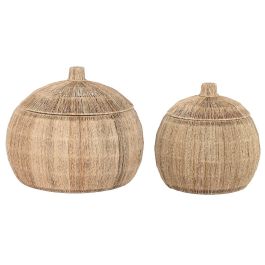 Cesta Tropical DKD Home Decor Marron 55 x 45 x 55 cm Set de 2 Cesta Tropical DKD Home Decor Marron 55 x 45 x 55 cm Set de 2