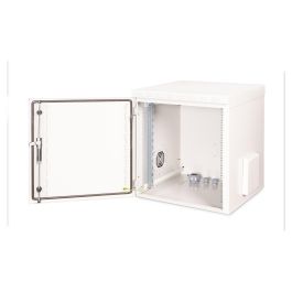 Digitus 19" 12U Carcasa de Pared para Exterior IP55 713x600x600 mm Gris RAL 7035