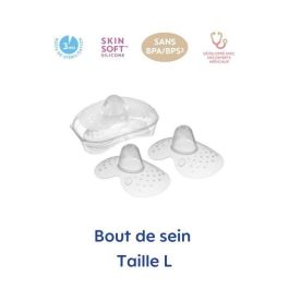 Mam MAM9001616824487 Bout de Sein de Silicona Talla L, para Esterilización, Pack de 2 unidades Mam MAM9001616824487 Bout de Sein de Silicona Talla L, para Esterilización, Pack de 2 unidades