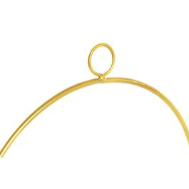 DKD Home Decor Decoración Colgante Shabby Rosa Palo Marron Dorado Metal Flor Seca 20 x 20 x 2 cm (4 Unidades)