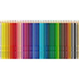FABER-CASTELL 112449 Lápices de Colores Colour Grip Multicolores – Estuche de Cartón 48 Piezas