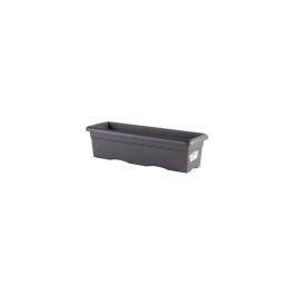 PLASTIKEN Jardinera rectangular - 60 X 33 cm - Antracita