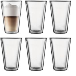 Bodum CANTEEN Juego de 6 vasos de doble pared de 0.4 l Transparente Precio: 65.49999951. SKU: B17R75NR8C