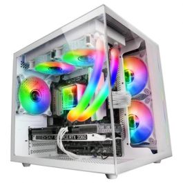 Mars Gaming Mcvieww Caja PC Matx / Mini-ITX, Minitorre con Ventana Cristal Templado, USB 3.0