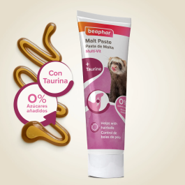 Beaphar Pasta Malta Hurones 100 gr - Ayuda a Eliminar Bolas de Pelo y Mejora el Pelaje Precio: 9.6900001. SKU: B1C43NCGQC