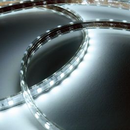 Tira de 60 LEDs/M 500W 42.000Lm SMD5050 220VAC IP65 x50M 40.000H HO-220-60-50M-B