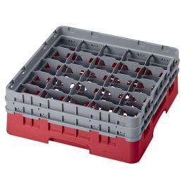 CAMBRO - 25S434-416 - Cesta de lavado 25 comp. 2 alturas - 8,7 cm Ø máx. - alt. máx. 13,5 cm - 50 x 50 x 18,4 cm - Arándano Precio: 57.49999981. SKU: B1GRQ24WLJ