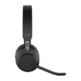 Jabra Evolve2 65 Stereo UC + Link 380 USB-C Auriculares Inalámbricos para Oficina/Centro de Llamadas, Negro
