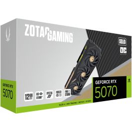 Zotac GAMING GeForce RTX 5070 SOLID OC 12GB GDDR7 Tarjeta Gráfica NVIDIA PCI Express 5.0 con 3 Ventiladores y Enfriamiento Activo