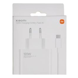 Xiaomi BHR9462EU Cargador de Pared 120W Máx. HyperCharge Combo (Type-A) con Cable USB Tipo-C