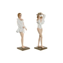 Figura Mediterraneo DKD Home Decor Blanco Beige 6.5 x 24.5 x 8 cm (2 Unidades) Precio: 25.99000019. SKU: B1AHELSJZ6