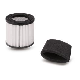 Koma Tools Aspirador Seco/Húmedo AS-1400 1400W 20L Acero Inoxidable con Filtro HEPA