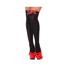 Medias Liga Lazo Negro Rojo Lunares Mujer Adulto Precio: 1.49999949. SKU: B19ATWFPQA