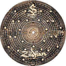 Zildjian Hi Hat 14" S Dark Platillos Oscuros, Complejos y Secos para Batería Acabado Exclusivo y Martilleado Aleatorio