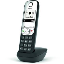Gigaset A690HX Teléfono inalámbrico DECT/analógico con pantalla de 2 pulgadas, manos libres y agenda de 150 contactos