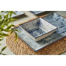 La Mediterranea Plato Llano de la Colección Electra con Acabado Elite Brillo 24 x 24 cm (6 Unidades)
