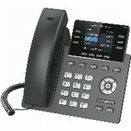 Grandstream GRP-2613 Teléfono IP de Escritorio Negro, 4 Líneas, Pantalla 2.4", Gigabit Ethernet, PoE