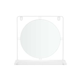 Espejo Estante Pared Blanco Giftdecor 33X30CM (4 Unidades) Espejo Estante Pared Blanco Giftdecor 33X30CM (4 Unidades)
