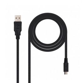 Nanocable 10.01.0501 Cable USB Tipo A a Micro-USB B Macho/Macho 2.0 Negro 1.8 Metros