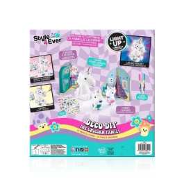 Canal Toys OFG 287 Figuras Familia Unicornio Mamá Luminosa y Dos Bebés para Decorar