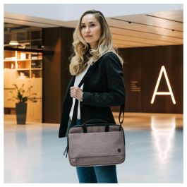 Maletín para Portátil Dicota D31873-RPET Gris 15,6''