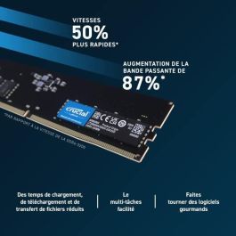 Memoria RAM - CRUCIAL - DDR5-4800 UDIMM - 8 GB (CT8G48C40U5) Memoria RAM - CRUCIAL - DDR5-4800 UDIMM - 8 GB (CT8G48C40U5)