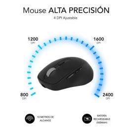 SUBBLIM COMFORT ERGO DUAL MOUSE BATTERY BLACK SUBBLIM COMFORT ERGO DUAL MOUSE BATTERY BLACK