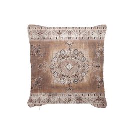 DKD Home Decor Cojín Árabe Kerman de Algodón y Poliéster Marrón Claro Beige 45x45 cm con cremallera Precio: 8.8935. SKU: S3017244