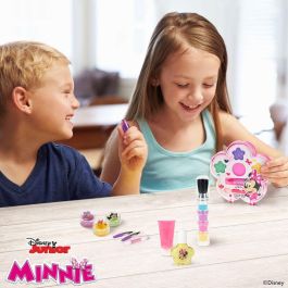 Disney Set de Maquillaje Minnie Mouse para Niñas +5 años: 8 Sombras, 4 Brillos, 2 Labiales, Esmalte y 4 Pinceles