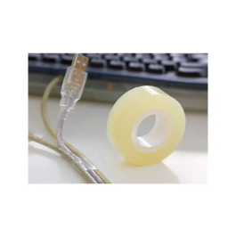 Scotch Cinta Adhesiva 508 Transparente 33x19 mm Facil de Cortar Encelofada Individual