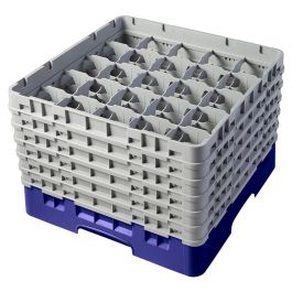 CAMBRO - 25S1114-186 - Cesta de lavado 25 comp. 6 alturas - 8,7 cm Ø máx. - alt. máx. 29,9 cm - 50 x 50 x 34,9 cm - Azul marino Precio: 116.69000057. SKU: B12R6MFCB6