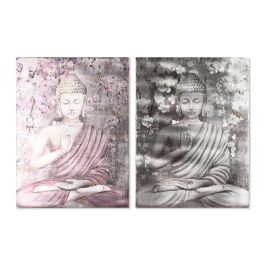 DKD Home Decor Cuadro Oriental Buda Dorado Granate Lienzo Pino 2.7 x 80 x 60 cm (2 Unidades) Precio: 51.49999943. SKU: B1FWMW7CBF