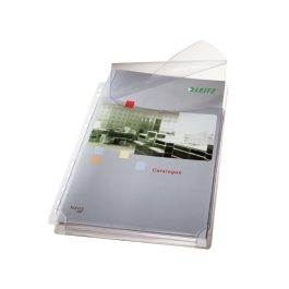 Esselte Funda Multitaladro Din A4 Cristal 170 Micras con Fuelle y Solapa Superior Capacidad 200 Hojas Pack 5 Unidades