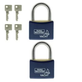 Juego de 2 candados - BURG WACHTER - DUO 460 Ni 40 SB - Acero inoxidable marino, doble cierre Juego de 2 candados - BURG WACHTER - DUO 460 Ni 40 SB - Acero inoxidable marino, doble cierre