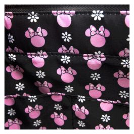 Loungefly Bolso Rock the Dots Minnie Disney Floral con Monedero de Piel Vegana Desmontable