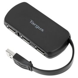 Targus ACH114EU Hub USB 2.0 de 4 Puertos 480 Mbps Negro
