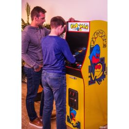 Arcade1Up Pac-Man Deluxe Máquina Arcade con 14 Juegos Clásicos, WiFi Leaderboards, Pantalla 17 Pulgadas