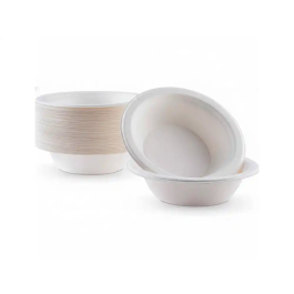 Bol Plato Ecológico de Fibra Vegetal Biodegradable 340/350 cc - Paquete de 50 Unidades Precio: 6.50000021. SKU: B122FM84NT