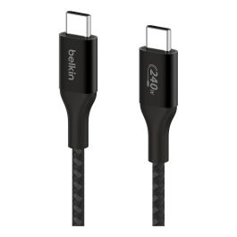 Belkin CAB015bt1MBK Cable USB-C a USB-C, 240W, 1m, Negro, Carga Rápida