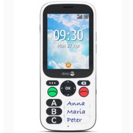 Doro 780X Teléfono Móvil Black White Fácil de Usar para Protección de Personas Solas con Botón de Alerta y GPS
