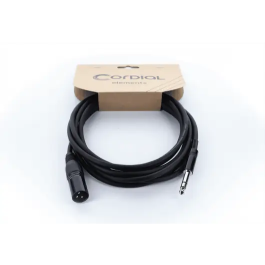 Cordial Cable de Audio XLR Macho / Jack Estéreo - 1 M