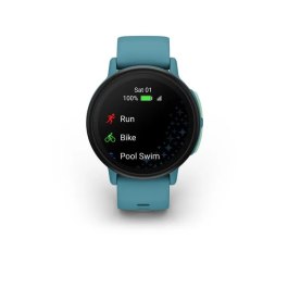 Garmin Reloj Inteligente Bounce 2, GPS y Wi-Fi, Pantalla 1,2 Pulgadas, Color Turquesa - GAR0753759349448